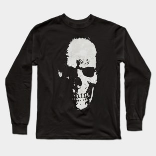 Grunge Skull Long Sleeve T-Shirt